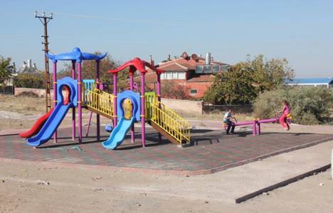Nevşehir yeni TOKİ'de oyun parkı ve dinlenme alanı yapıldı!