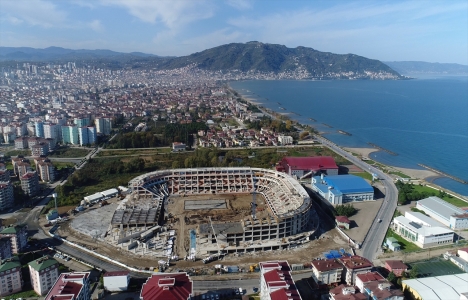 Ordu Stadı nın yüzde 80 i tamam! İşte son görseller!