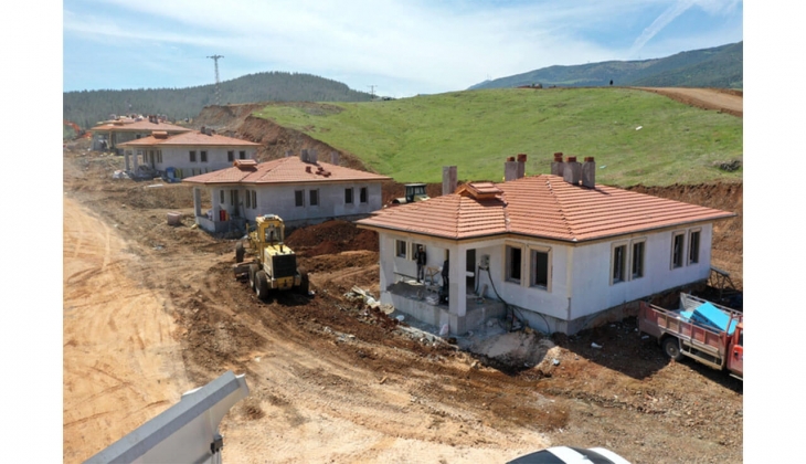 Gaziantep Nurdağı ndaki köy tipi afet konutları Ramazan Bayramı na yetişecek!