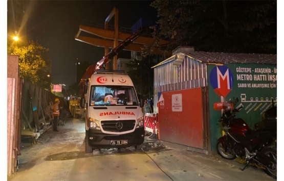 Göztepe-Ümraniye metro inşaatında kaza: 2 yaralı!