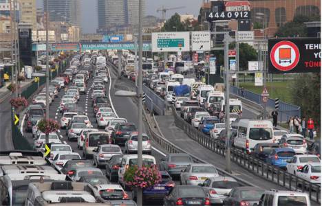 temde bayram trafiği