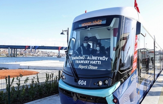 Eminönü-Alibeyköy tramvay hattında seferler başladı!