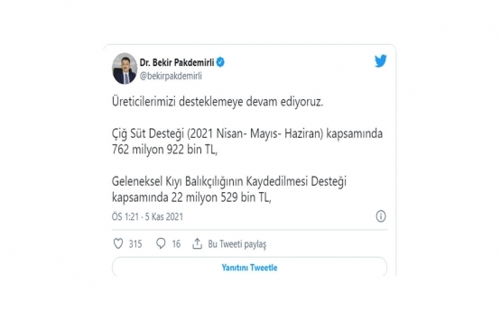 Tarım ve Orman Bakanı Bekir Pakdemirli duyurdu: Bugün ödemeler başlıyor!