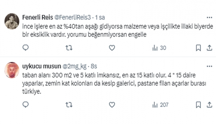 2 bin metrekarelik 5 katlı bir apartmanda hangi iş kaleminin maliyeti ne kadar? İnşaat maliyetlerinde flaş rakamlar!