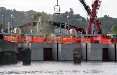 Karasu'da su temini için yapılan tesisteki havuzun inşaatında sona yaklaşıldı!