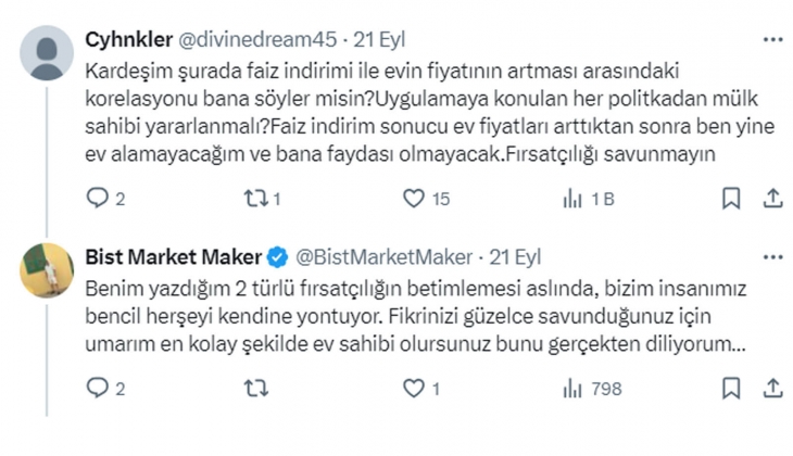 Satılık ev ilanında şaşırtan not: Fiyatımız 1 ay için geçerlidir. Faizler düşmeye başladığında fiyatımız artacaktır!