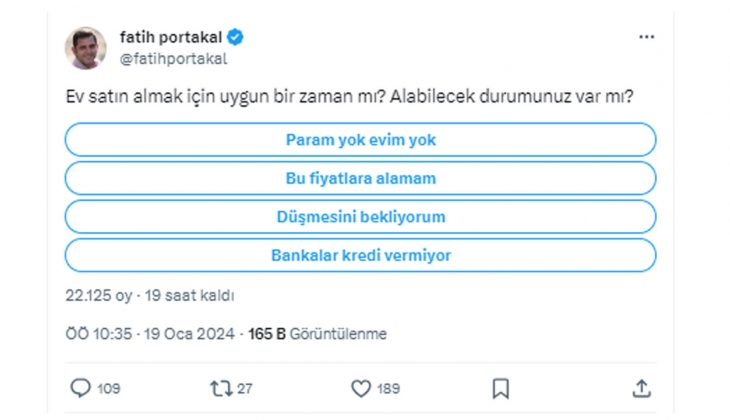 Konut almak isteyenlere anket: Ev alabilecek durumda mısınız? 