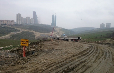 Ispartakule Bahçeşehir yolunda köprü montajına başlandı!