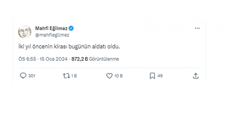 2 yıl öncenin kirası, bugünün aidatı oldu!