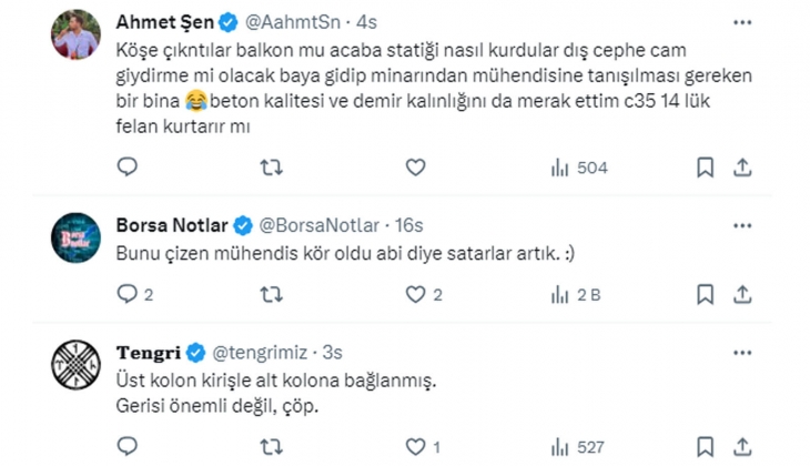 İnşaat halindeki yeni bina sosyal medyada yorum yağmuruna tutuldu! Eksikler ve hatalar şok etti!