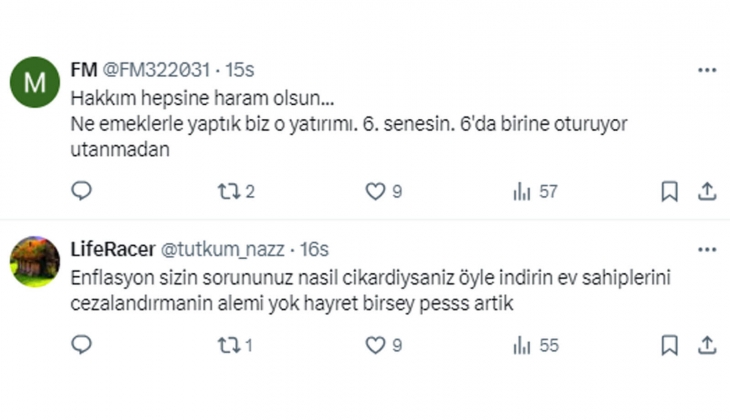 Ev sahipleri zengin, kiracılar yoksul mu? Mağdur ev sahibinden Bakan Tunç a yüzde 25 zam sınırı tepkisi!