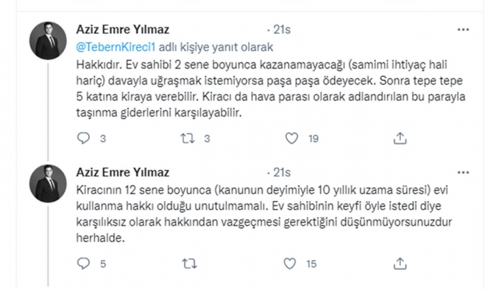 Kiracı ev sahibi savaşında son perde! Kiracılar hava parası istiyor!