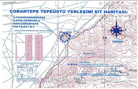 Kahramanmaraş Çobantepe Tepeüstü Yerleşimi için 1.Derece Arkeolojik Sit Alanı kararı!