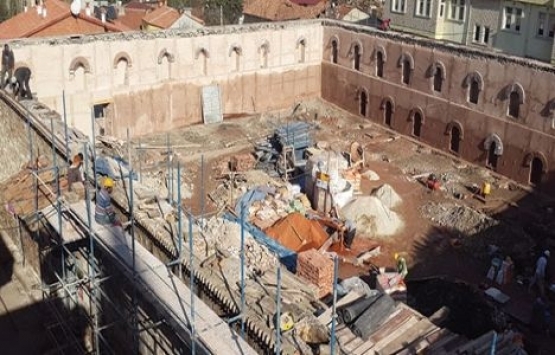 Samsun'daki 511 yıllık Taşhan için son rötuşlar!