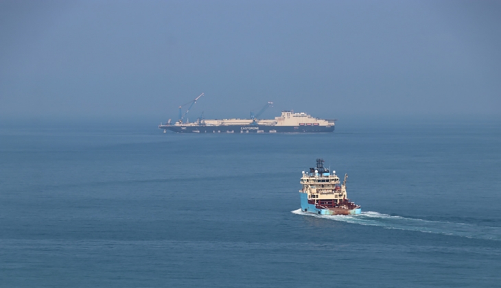 Karadeniz de bulunan doğal gaz taşıma çalışmalarında yeni safha