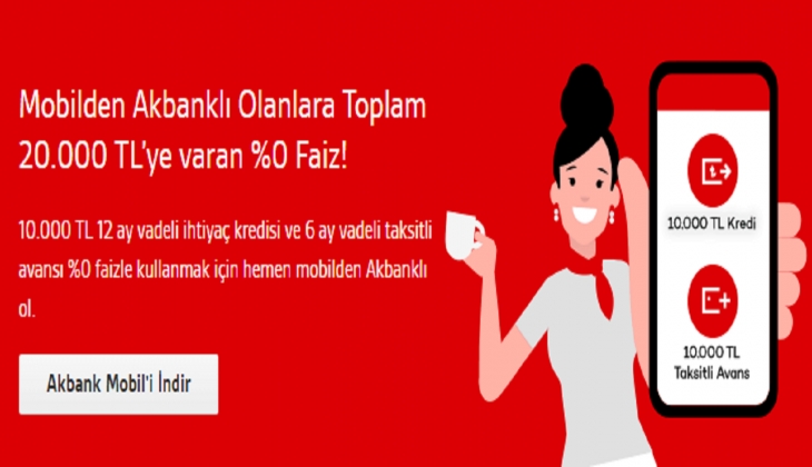 Akbank tan yıl sonu müjdesi geldi! Başvuran herkese faizsiz 20 bin lira veriliyor! Hemen bakın!