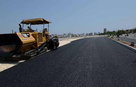 Mersin Üniversitesi kampüsünde asfalt çalışması!