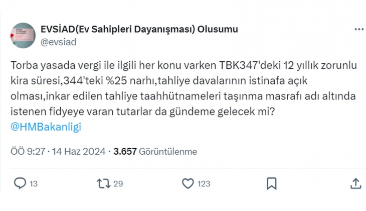 Ev sahiplerinden Torba Yasa çıkışı: 12 yıllık kira süresi, tahliye davasının istinafa açık olması konuşulacak mı?