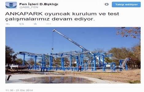 Ankapark oyuncakları kuruluyor, test ediliyor!