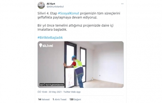 KİPTAŞ Silivri 4. Etap Konutları nda konut içi imalatlar başladı!
