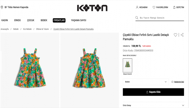 Bebeğinizle aynı markayı giyin! Koton bebek ürünlerinde indirim var! İşte 19 Eylül 2022 Koton fiyat listesi