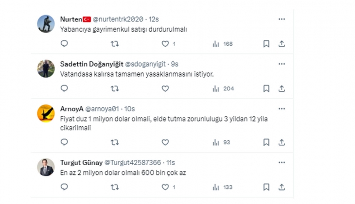 Yabancıya konut satışında alt limitin 600 bin dolara yükseltilmesine vatandaşlar ne dedi? 