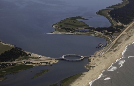 Uruguay'daki daire şeklindeki köprü 12 ayda tamamlandı!