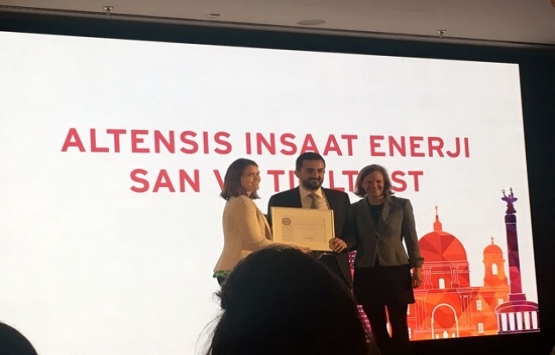 Avrupa’nın en önemli yeşil bina etkinliğinde Altensis'e ödül!