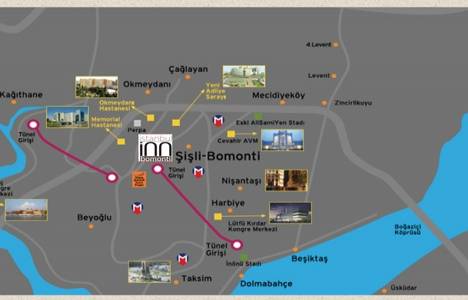 İstanbul İnn Bomonti Suites te anahtar teslim! 525 bin TL ye 2+1!