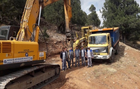 Antalya Elmalı yayla yolları yenileniyor!