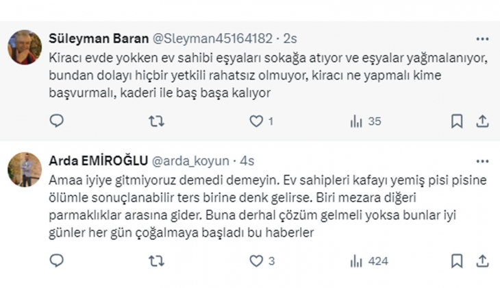 İzmir de ev sahibi kiracısı evde yokken eşyalarını sokağa attı: Eşyalar yağmalandı!