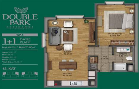 Double Park Residence vaziyet planı!