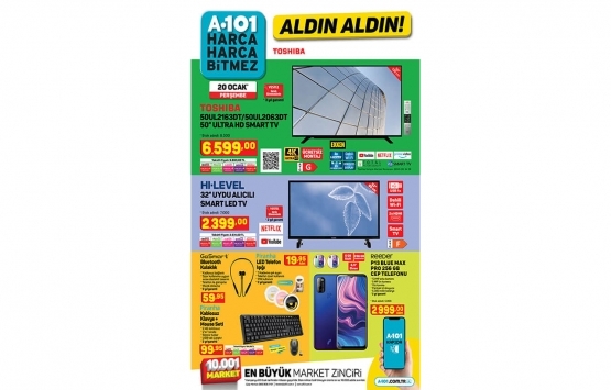 A101 aldın aldın online 20 Ocak kataloğu!