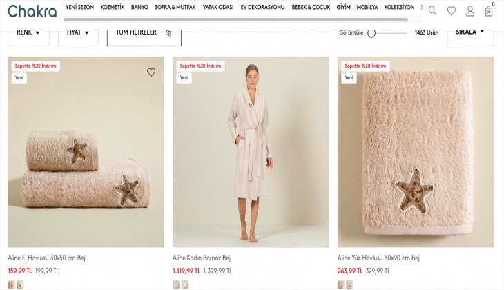 Chakra’dan tekstil ürünlerinde sepette yüzde 20 indirim! İşte 26 Eylül 2022 Chakra fiyat listesi
