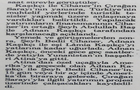 1983 yılında Çırağan Sarayı restore edilecekmiş!