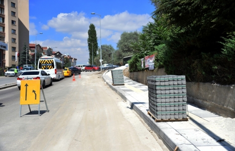 Ankara Dikmen Caddesi'nin kaldırımları yenileniyor!