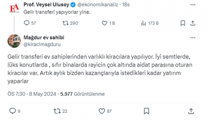 Ev sahiplerinden varlıklı kiracılara gelir transferi!