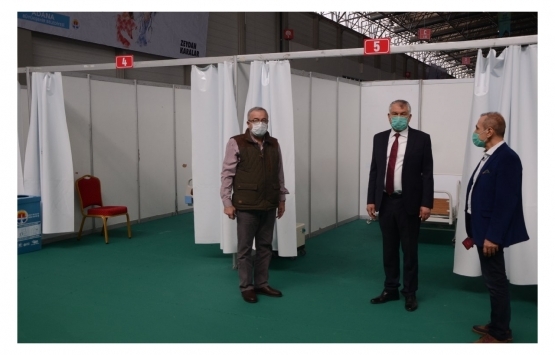 Adana'daki sahra hastanesinin 216 yataklı bölümü tamamlandı! 