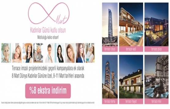 Konutta Kadınlar Günü kampanyası 2018!