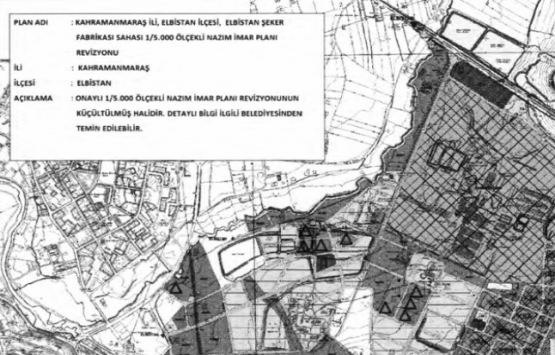 Elbistan Şeker Fabrikası alanının imar değişikliği onaylandı!