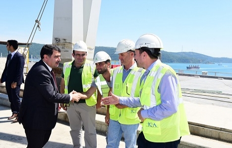 Vasip Şahin Yavuz Sultan Selim Köprüsü inşaatını inceledi!