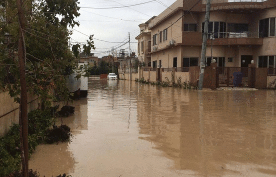 Irak'ın Duhok kentindeki selde 400 ev hasar gördü!