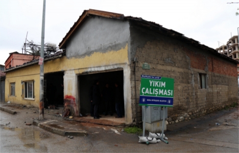 Bursa Köklü Cadde için yıkımlar başladı!