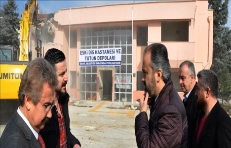 Bursa İnegöl Üniversitesi için eski binalar yıkıldı!