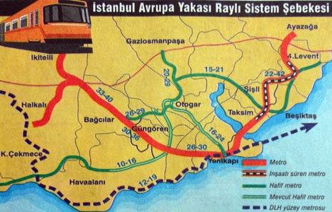 istanbul metro güzergahları
