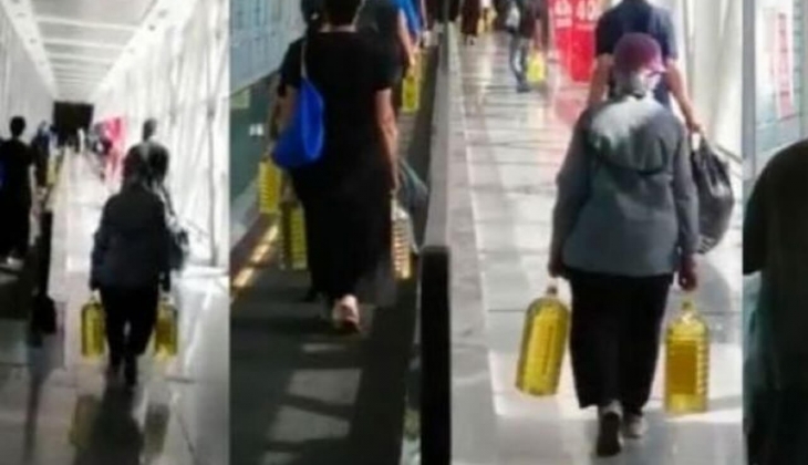 Ucuz ayçiçek yağı akını başladı! Bidon bidon alıp eve koşuyorlar!