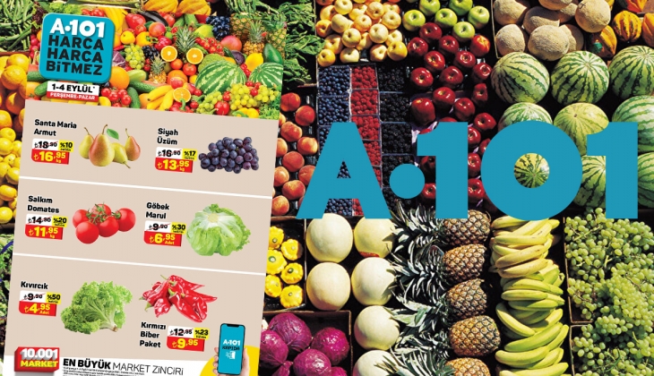 Meyve ve sebzede %50’ye varan indirim! A101 8 Eylül fiyat listesi..