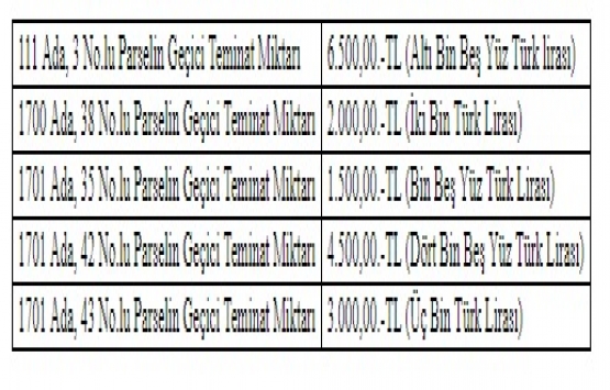 TCDD, Bingöl ve Malatya daki 5 arsasını satıyor!