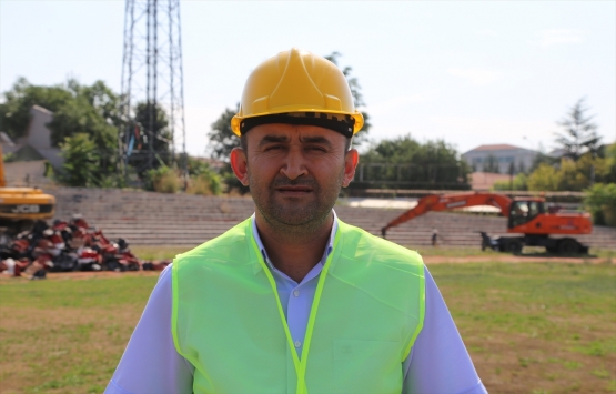 Eskişehir Atatürk Stadı nda millet bahçesi için yıkım başladı!