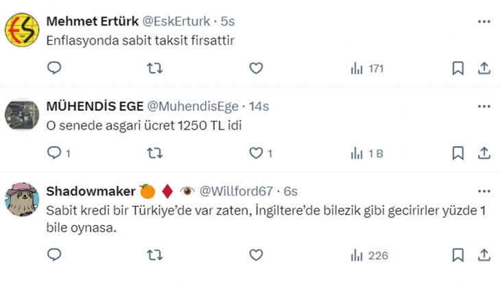 2 sene önce 3 bin TL olan konut kredisinin taksiti, bugün 75 bin TL den çok!
